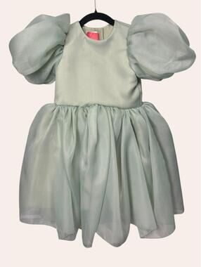 Lisa Light Green Girls Gown